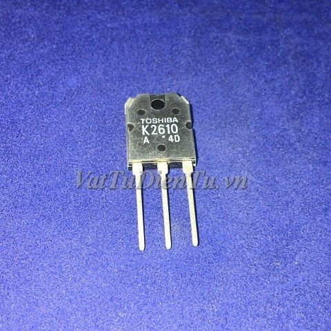 2SK2610 K2610 TO3P N MOSFET 5A 900V 2.3R (New); Mã: 2SK2610; Kiểu chân: cắm TO-3P; Thương hiệu: TOSHIBA; Xuất xứ: Hàng chính hãng; Phân nhóm: TO-3P MOSFET, N MOSFET; Mã kho: 2SK2610-IC