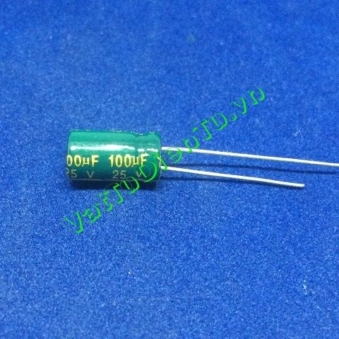 Tụ 100UF 25V 100UF 6X11MM tụ hóa