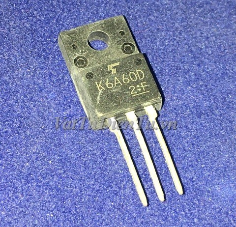 K6A60D TO220F N Mosfet 6A 600V