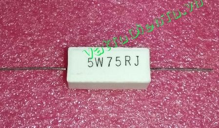 SQP-5W-75R-J Điện trở 75R 5W 75R 5% trở sứ hình chữ nhật, nằm ngang
