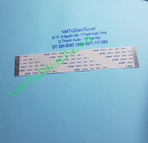AWM 20624 80C 60V VW-1 Cáp dẹt FFC 40 sợi P0.5mm dài 120mm cùng mặt