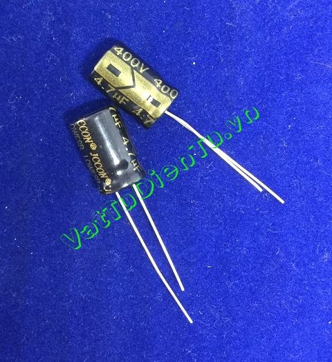 Tụ hóa 4.7uF 400V 4.7uF400V4.7uF 8X12MM
