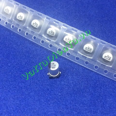 Tụ nhôm dán 0.47uF 50V 0.47uF50V0.47uF SMD 4x5MM