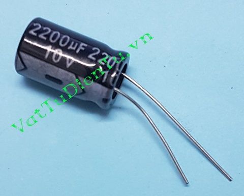 Tụ hóa 2200uF 10V 2200uF10V2200uF 10x17mm