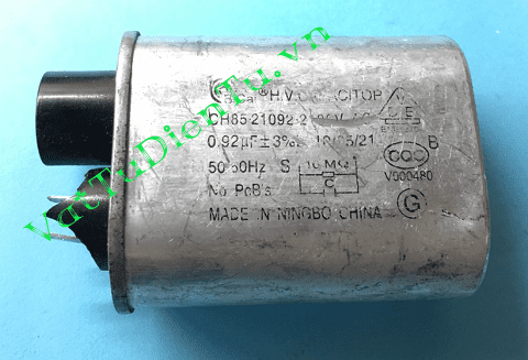 Tụ lò vi sóng 0.92uF 2100VAC 0.92uF 4.8mm