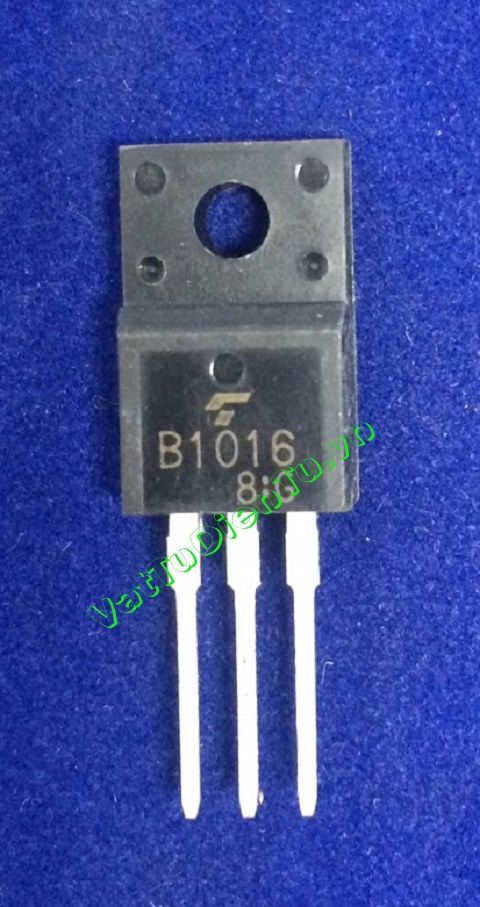2SB1016 B1016 TO220F PNP Transistor 5A 100V BCE(TM); Mã: 2SB1016; Kiểu chân: 3 chân cắm TO-220F; Phân nhóm: PNP Transistor, TO-220F Transistor; Mã kho: 2SB1016-416