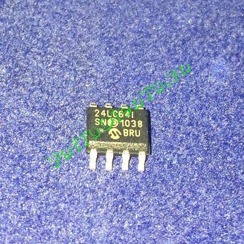 24LC64I 24LC64T-I/SN SOP8 EEPROM, 64K I 2 C ™ CMOS Serial EEPROM