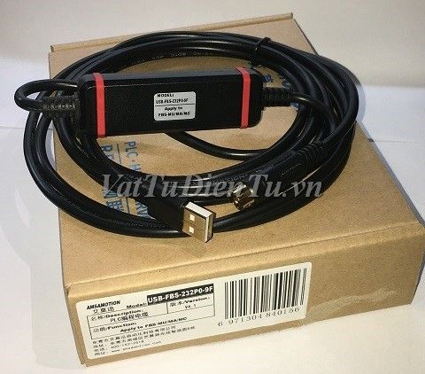 USB-FBS-232P0-9F Cáp lập trình PLC FATEK FBS dài 3m mạ vàng (loại tốt)