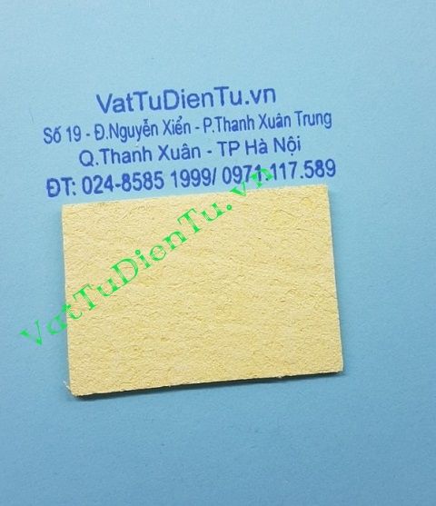 Bọt biển lau đầu mỏ hàn 4x6 cm loại dày