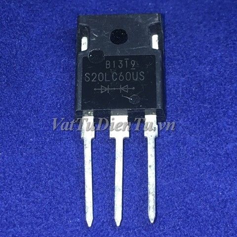 S20LC60US TO247 Diode phục hồi nhanh 20A 600V