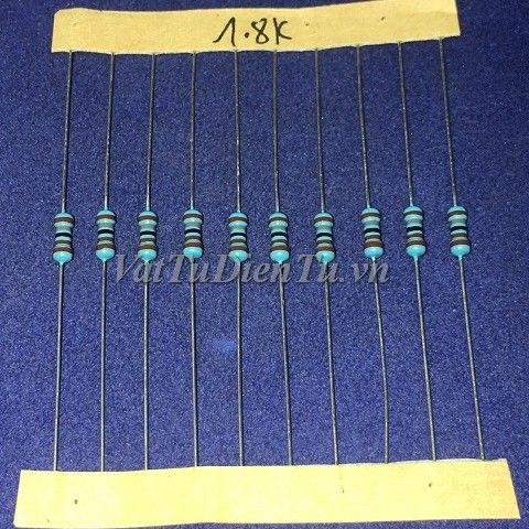 Điện trở 1.8K 0.25W 1.8K0.25W1.8K 1K8025W 1/4W 1%
