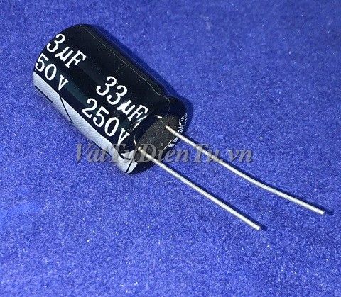 Tụ hóa 33UF 250V 33UF250V33UF 13X20MM