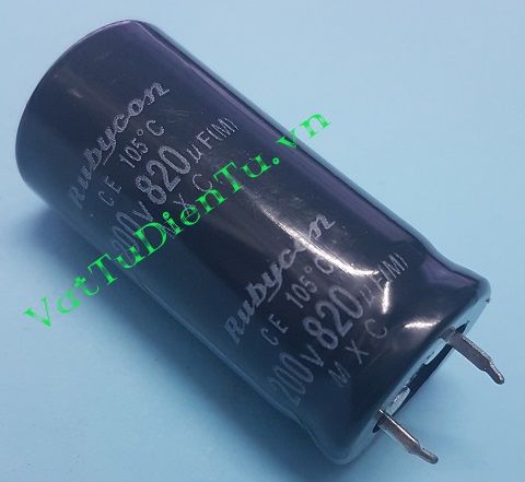 Tụ hóa 820uF 200V 820uF200V820uF MXC 22x45mm