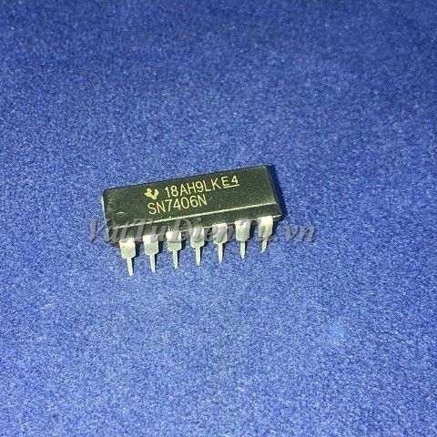 SN7406N SN7406 DIP14 IC Số, HEX INVERTER BUFFERS/DRIVERS WITH OPEN-COLLECTOR HIGH-VOLTAGE OUTPUTS