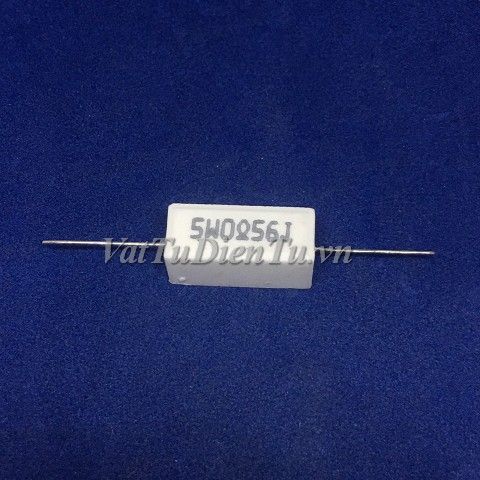 SQP-5W-056R-J Điện trở 0.56R 5W 0.56R 5% trở sứ hình chữ nhật, nằm ngang