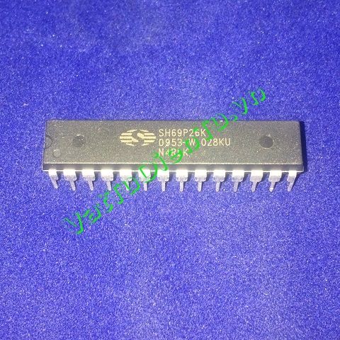 SH69P26K SH69P26K-028KU DIP28 IC vi xử lý, OTP 6K 4-Bit Micro-controller