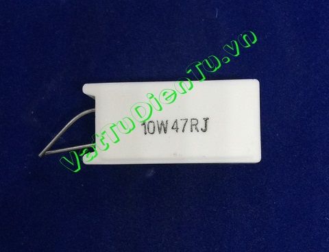 RX27-5-10W-47RJ Điện trở 47R 10W 47R 5% trở sứ hình chữ nhật dọc