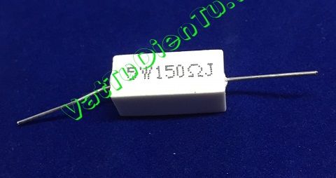 RX27-5-5W-150R-J Điện trở 150R 5W 150R 5%, trở sứ hình chữ nhật ngang