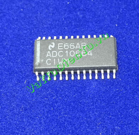ADC10664CIWM SOP28 IC Chuyển đổi, 10-Bit 360 ns A/D Converter with Input Multiplexer and Sample/Hold