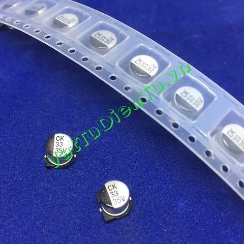 Tụ nhôm dán 33UF 35V SMD 33UF35V33UF 6.3X5.4MM