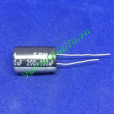 Tụ 100uF 200V 100uF200V100uF 13x21mm tụ hóa