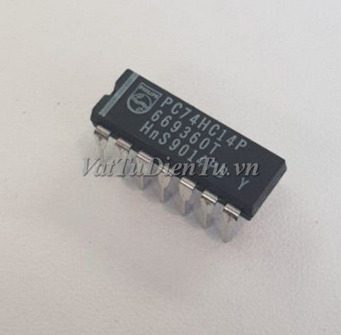 74HC14N 74HC14 IC LOGIC số; Kiếu chân: cắm DIP-14; Hãng sx: PHILIPS