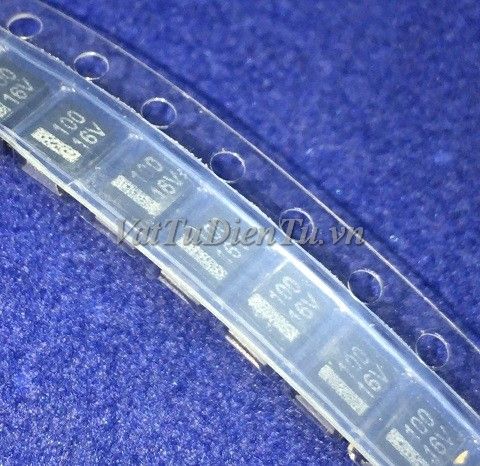 10716V Tụ tantalum đen 100uF 16V 1210