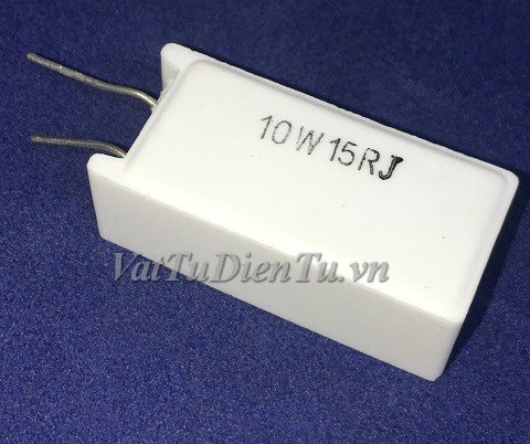 RX27-5-10W-15RJ Điện trở 15R 10W 15R 5% trở sứ hình chữ nhật dọc