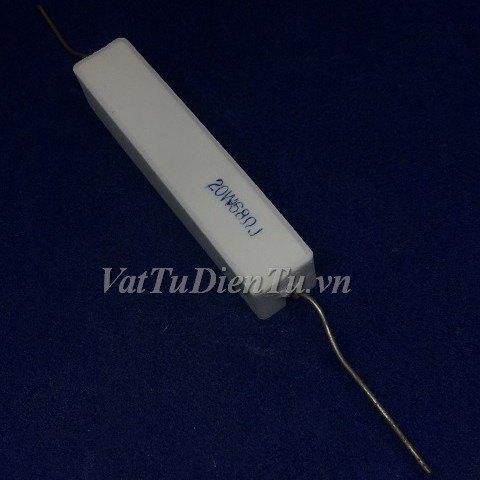 RX27-5-20W-68R-J Điện trở 68R 20W 68R 5%, trở sứ hình chữ nhật ngang