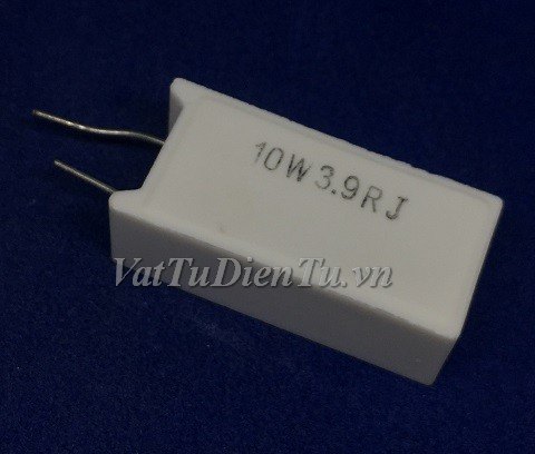 RX27-5-10W-3.9RJ Điện trở 3.9R 10W 3.9R (3R9 10W 3R9) 5% trở sứ hình chữ nhật dọc