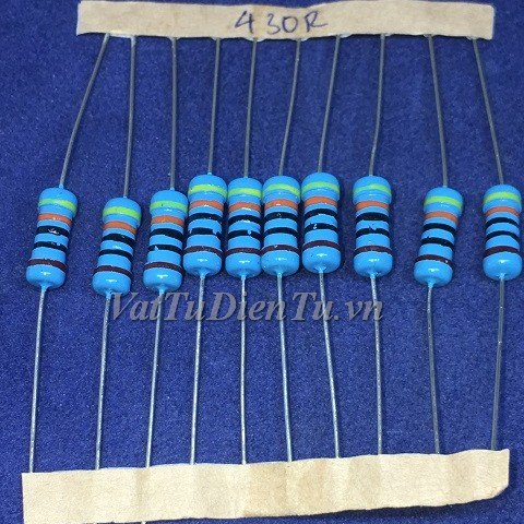 Điện trở 430R 1W 5 vạch sai số 1%