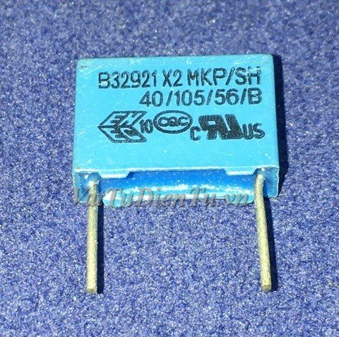 B32921C3103M 10NF 103M 305VAC P:10MM EPCOS Tụ điện, tụ phim Polypropylene (PP)