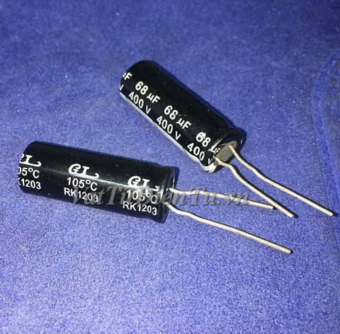 Tụ hóa 68uF400V 25X20 KMM