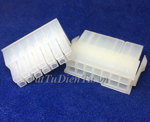 5557 5559 14P Connector 14P 2x7P 4.2mm cả bộ đực+cái+chân cắm sắt (terminal), đầu cắm 14 chân, Jack 14 chân, giắc 14 chân