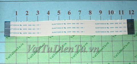AWM 20706 105C 60V VW-1 Cáp dẹt FFC 11 sợi P1.25mm dài 120mm