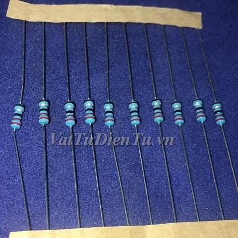 Điện trở 2.2R 0.25W 2.2R0.25W2.2R 1/4W 1%