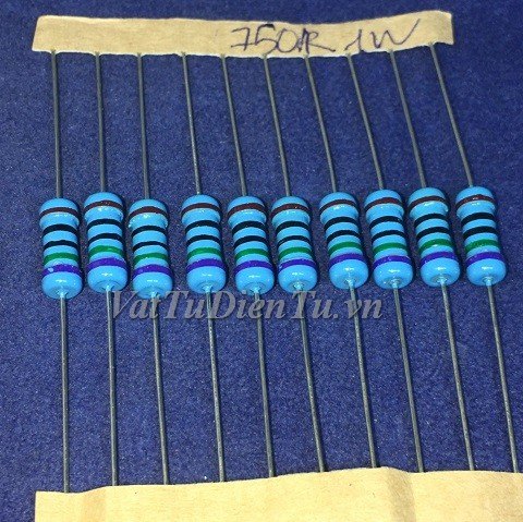 Điện trở 750R 1W 750R1W750R sai số 1%