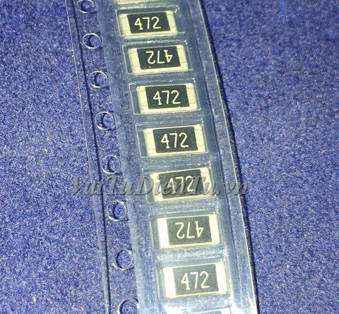 R2010-4K7-472 Điện trở 472 4.7K 3/4W 4K7 0.75W trở dán 2010 4K7 3/4W (5.08×2.54mm) sai số 5%