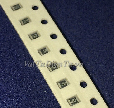 Điện trở dán, trở gói đủ loại thường dùng 620R đến 12K 0805 0.125W (1/8W) dán 0805 (L2xW1.2mm) sai số 5%, Điện trở gói 500 con 25 loại thường dùng, mỗi loại 20 con: 620R 680R 750R 820R …