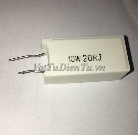 RX27-5-10W-20RJ Điện trở 20R 10W 20R 5% trở sứ hình chữ nhật dọc