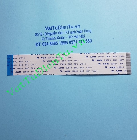 AWM 20624 80C 60V VW-1 Cáp dẹt FFC 40 sợi P0.5mm dài 120mm khác mặt