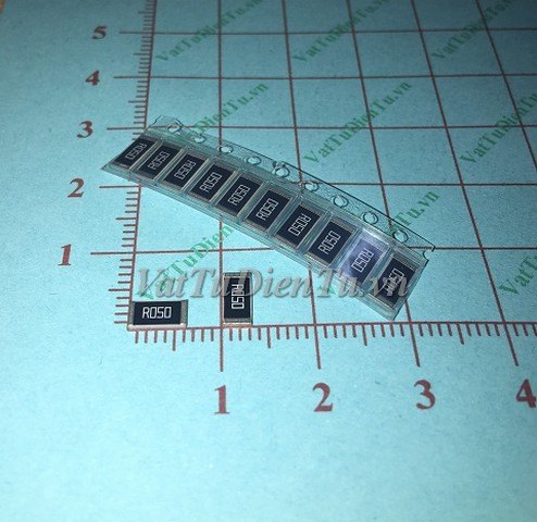 Điện trở 0.05R 1W 0.05R dán 2512 0.05R 1W (L6.35×W3.2mm) sai số 5%