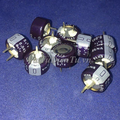 Tụ hóa 0.047F 5.5V 0.047F (Siêu tụ) 12x6.5x5mm