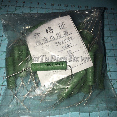 RX21-10W-100R-J Điện trở 100R 10W 100R 5%, điện trở dây cuốn