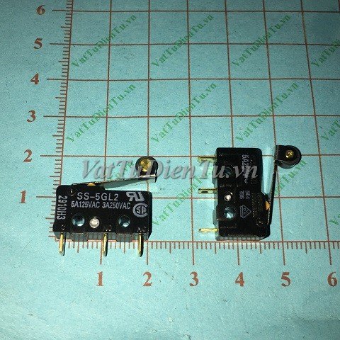 SS-5GL2 Công tắc hành trình 5A Omron tay gạt có bánh xe (Limit switch)