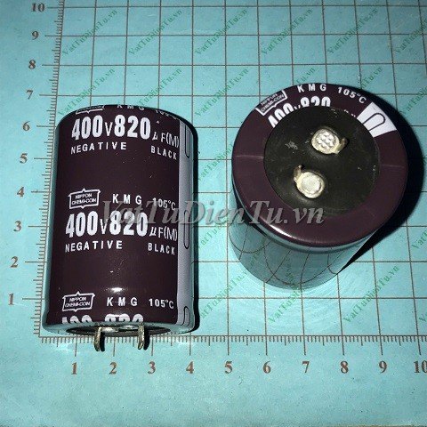 Tụ hóa 820uF 400V 820uF400V820uF KMH 35x50mm