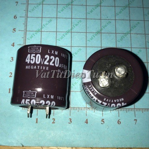 Tụ hóa 220UF 450V 220UF450V220UF 30X30MM