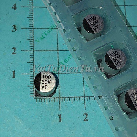Tụ nhôm dán 100uF 50V 100uF50V100uF SMD 8x10mm