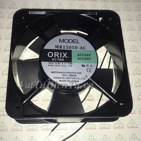 MR15050-AC Quạt tản nhiệt 220V 0.2A 36W 150x150x50mm ORIX 2 dây