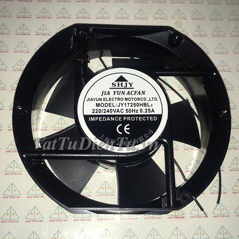 JY17250HBL2 Quạt tản nhiệt 220V 0.25A 172x150x51mm SHJY 2 dây